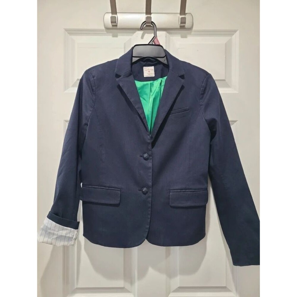 GAP The Academy Navy Lined Blazer Sz 8 (6)